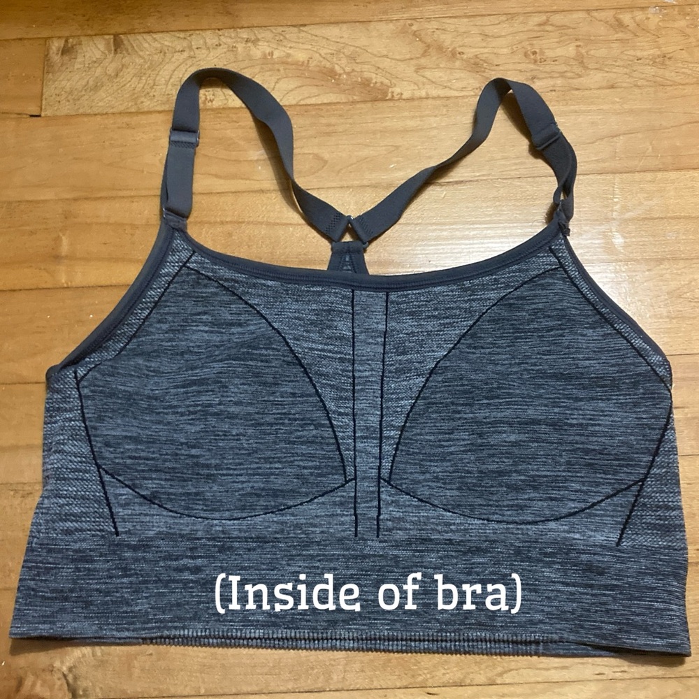All in Motion Charcoal Sports Bra / Cami - Picture 3 of 7